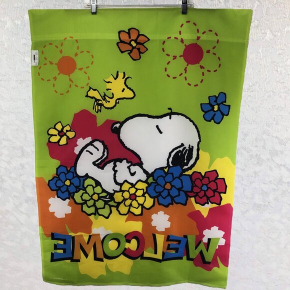 Art Reflections Snoopy and Woodstock “WELCOME” Indoor/Outdoor Flag 28”x40” - Picture 2 of 7